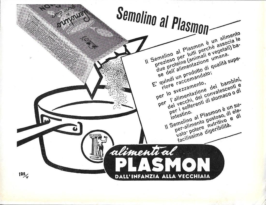 Semolino al Plasmon. Advertising 1958 | Immagine principale