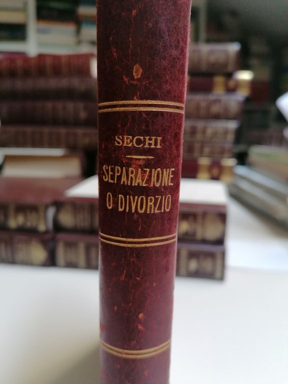 Separazione O Divorzio? Studi Storico-Giuridici