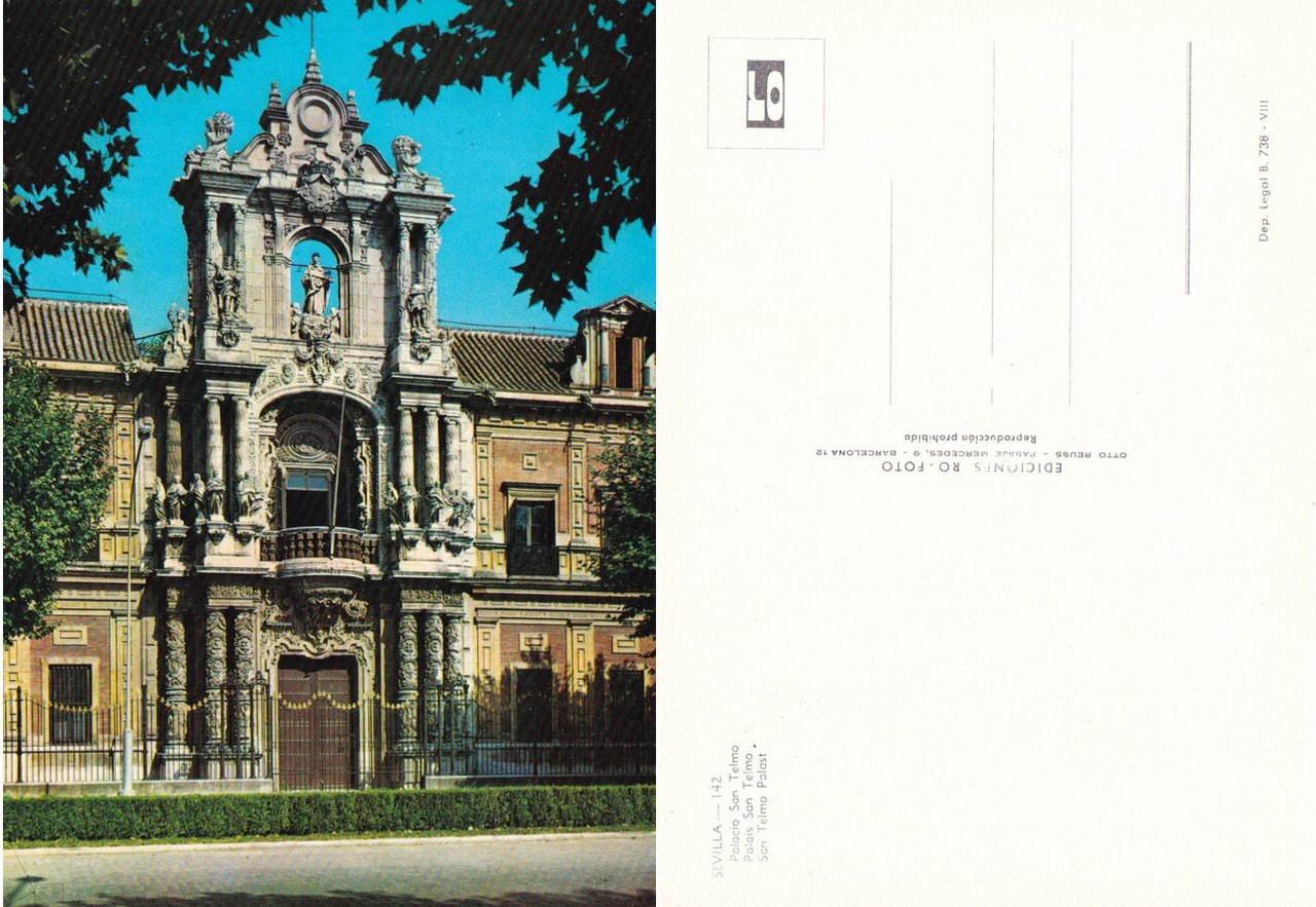 Sevilla. Palacio San Telmo. Non viaggiata | Immagine principale
