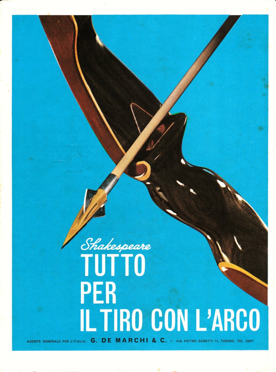 Shakespeare, tutto per il tiro con l'arco. Advertising 1965 | Immagine principale