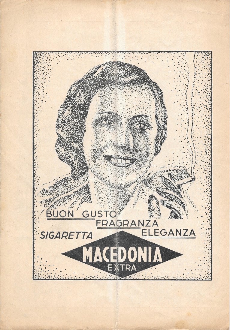 Sigarette Macedonia Extra - Advertising 1940 | Immagine principale