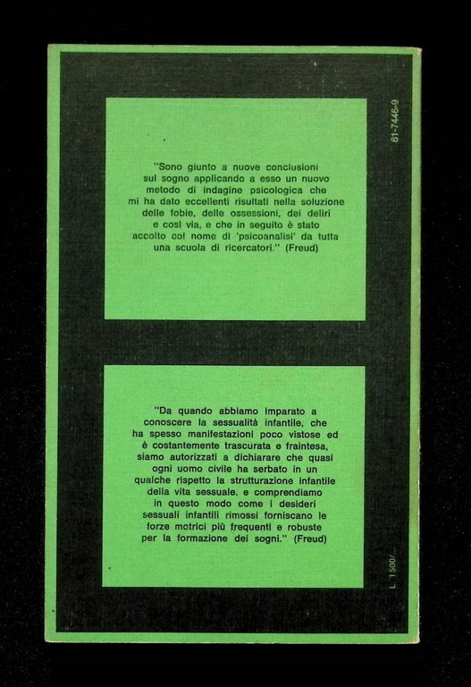 Sigmund Freud - Il Sogno - Biblioteca Boringhieri, Tascabile 1978 …