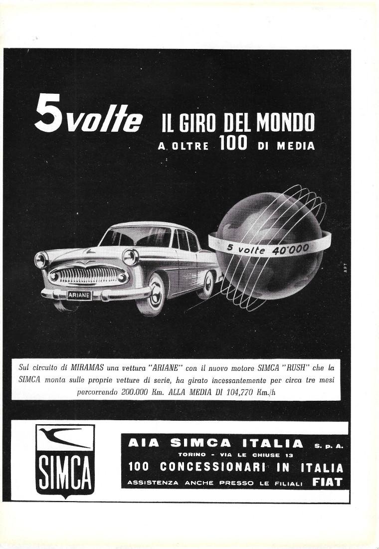 Simca Ariane. Advertising 1960 | Immagine principale