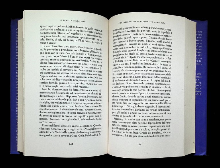 Sinisa Mihajlovic La Partita della Vita Libro 2020 Autobiografia 9788828205012