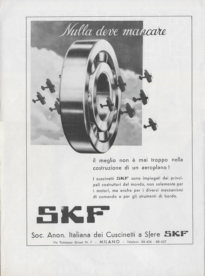 SKF Cuscinetti a Sfere - Advertising 1938 | Immagine principale