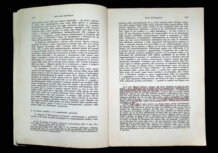 Soren Kierkegaard - Pierpaolo Ottonello Libro Marzorati 1972 Filosofia Hegelismo | Immagine Gallery 4