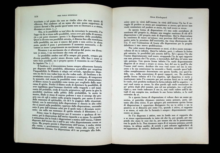 Soren Kierkegaard - Pierpaolo Ottonello Libro Marzorati 1972 Filosofia Hegelismo | Immagine Gallery 6