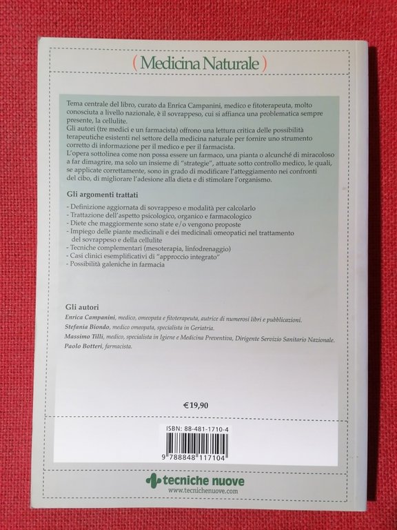 Sovrappeso e Cellulite Libro Enrica Campanini Terapie naturali Tecniche Nuove