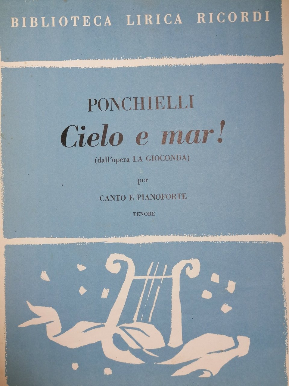 SPARTITO - Ponchielli - CIELO E MAR! (Ricordi)