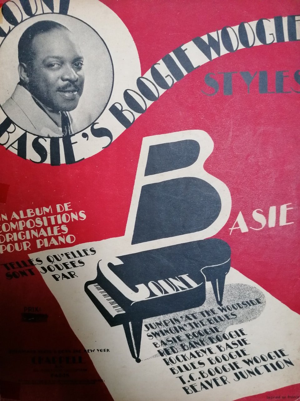 Spartito Count Basie's Boogie Woogie Style (Chappell, 1938) RARO