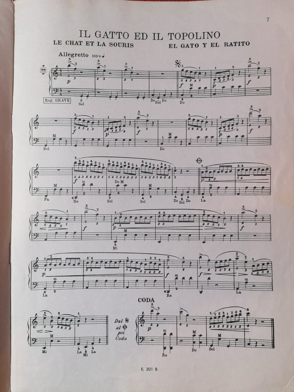 SPARTITO F.Fugazza PIERINO SI DIVERTE 6 pezzi facili per fisarmonica …