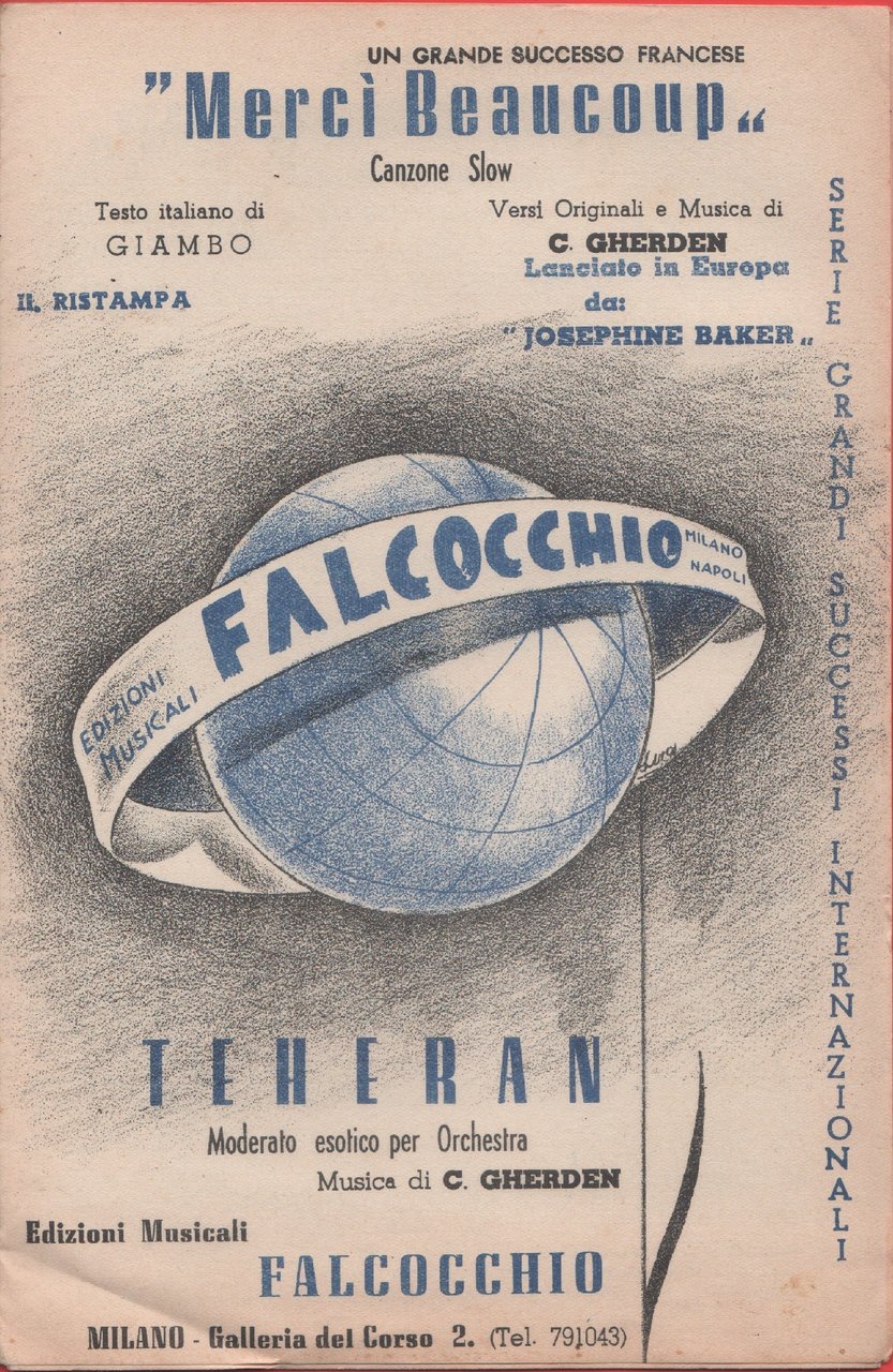 Spartito. Mercì beaucoup; Teheran. Ediz. Falocchio | Immagine principale