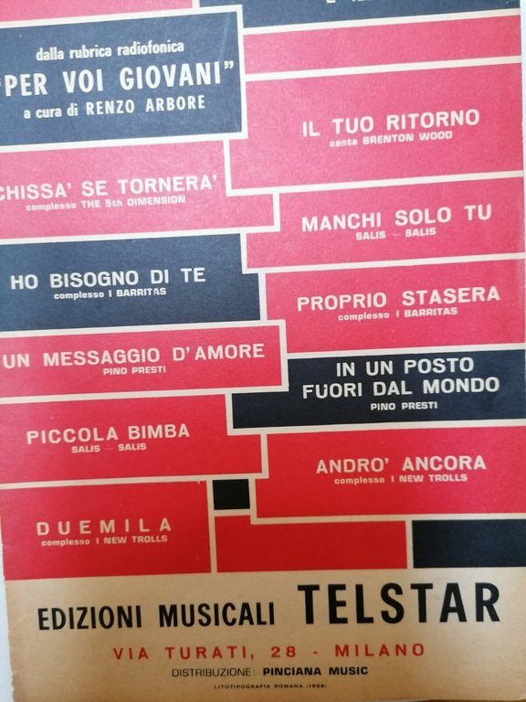 Spartito SERIE NIGHT CLUB- rubrica PER VOI GIOVANI - Renzo …