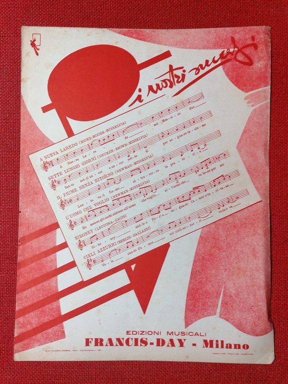 Spartito STUPIDELLA Merrill Misselvia Francis Day 1956