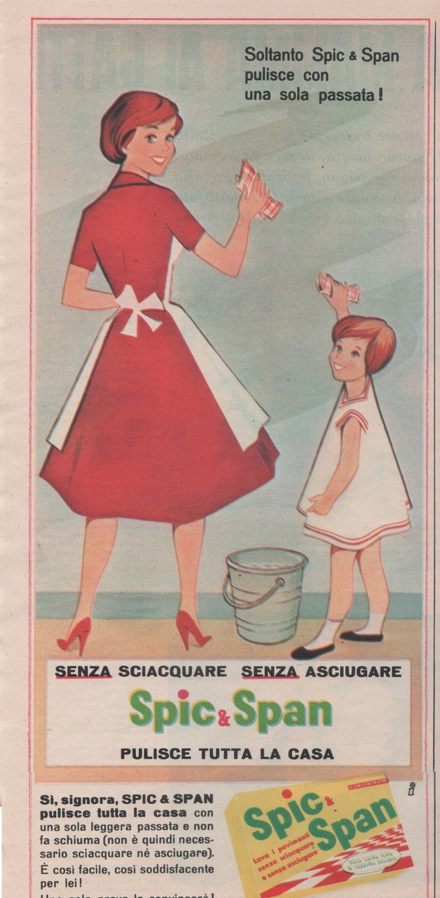 Spic&amp;Span pulisce tutta la casa. Advertising 1960 | Immagine principale