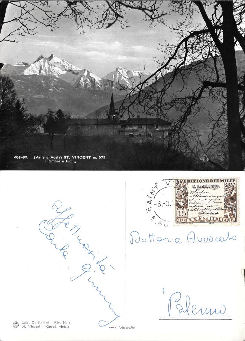 St.Vincent (AO) Ombra e luci. Viaggiata | Immagine principale