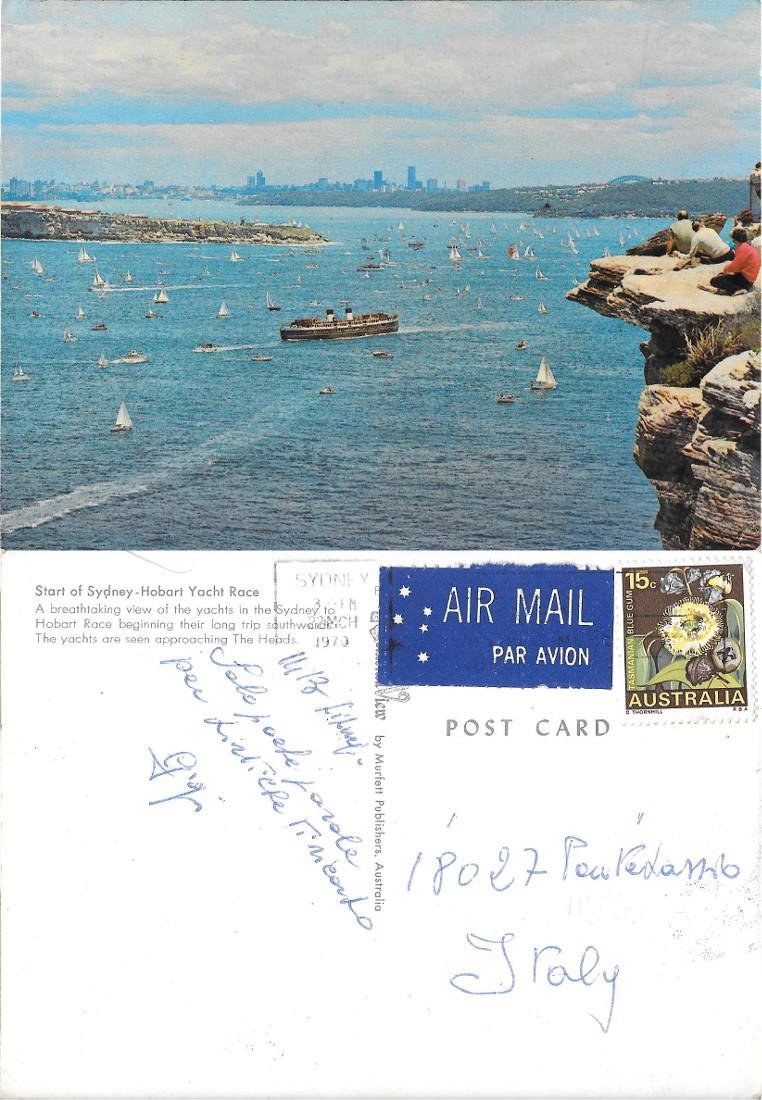 Start of Sydney. Hobart Yacht Race. Viaggiata 1970 | Immagine principale