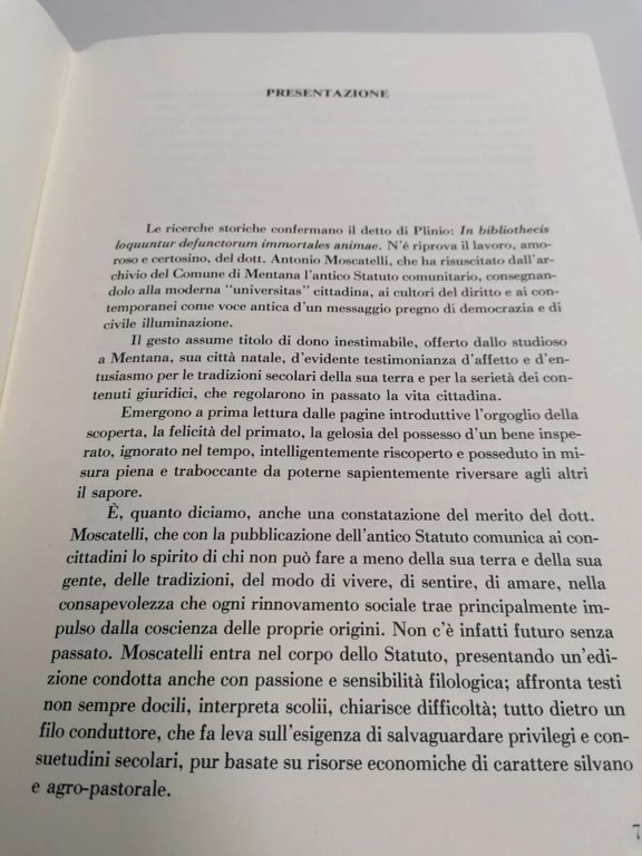 Statuti Nomentani Libro Antonio Moscatelli Storia Di Mentana Camillo Orsini …