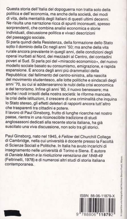 Storia d'Italia dal dopoguerra a oggi