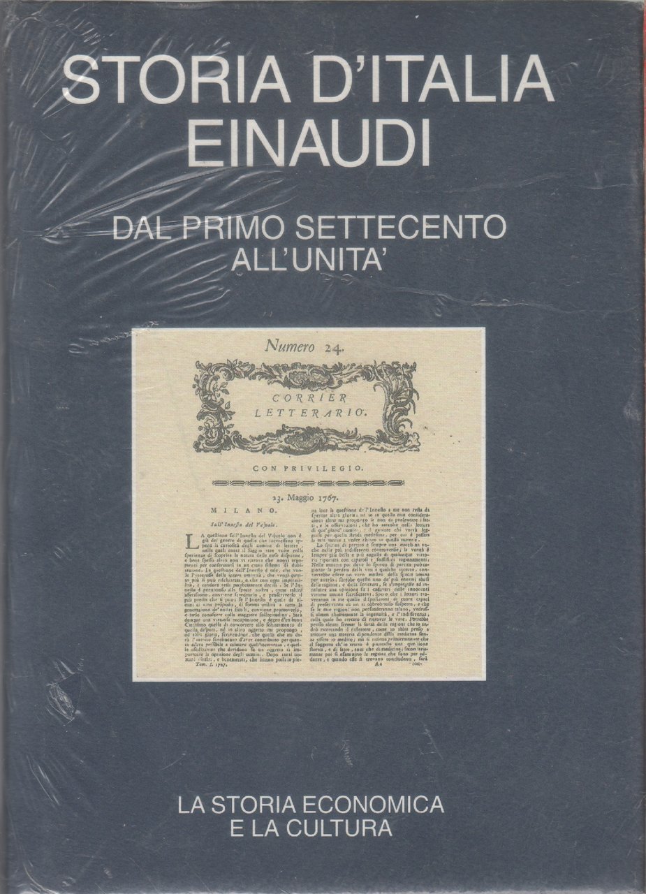 Storia d'italia Einaudi. Dal primo Settecento all'Unità. La storia economica … | Immagine principale