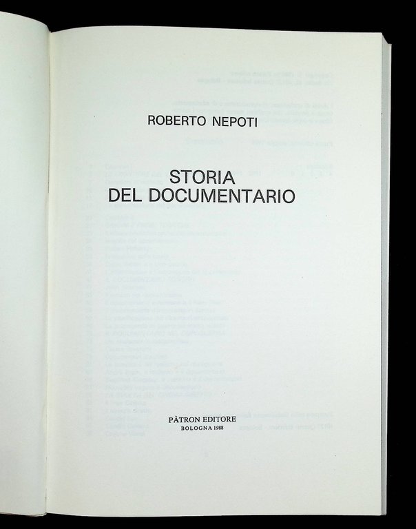 Storia Del documentario Libro Roberto Nepoti Patron Prima Edizione 1988 …
