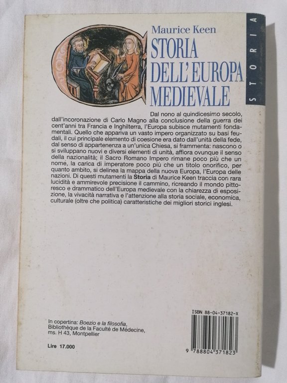 Storia Dell'Europa Medievale Libro Keen Mondadori Medioevo 1^ Edizione 1988