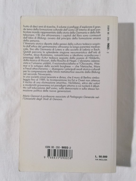 Storia della Bildung - Libro Mario Gennari Editrice La Scuola …