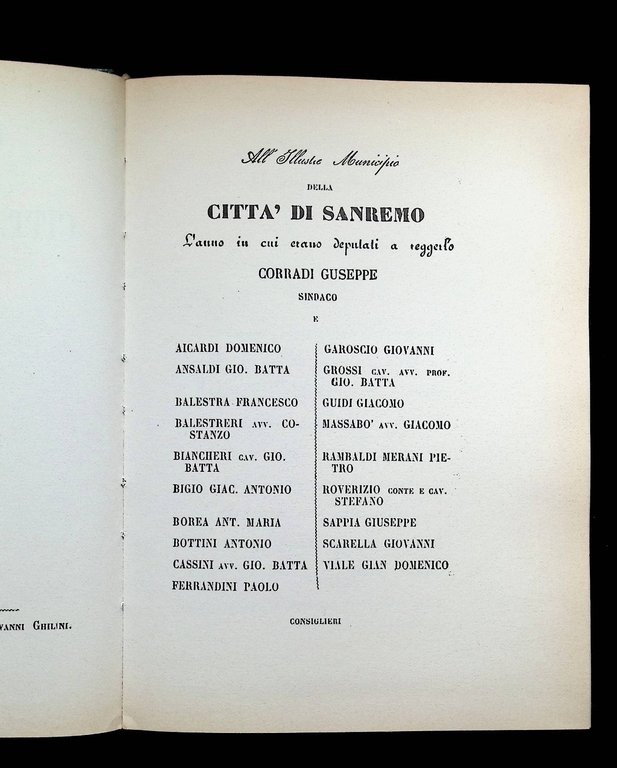 Storia Della Città di Sanremo Libro Girolamo Rossi Anastatica Atesa …