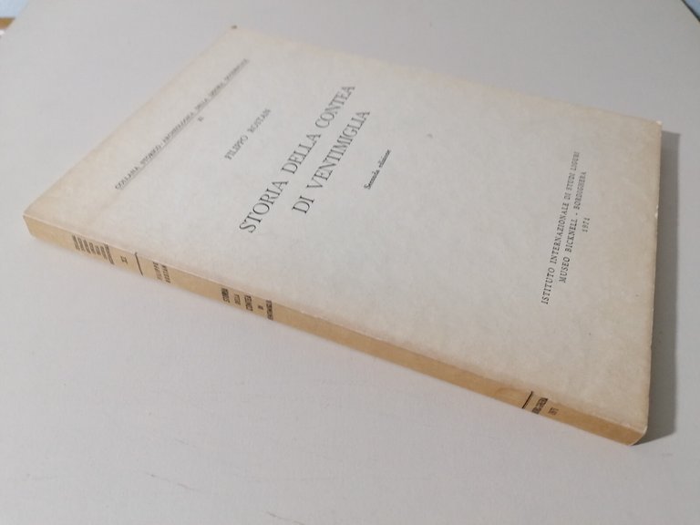 Storia Della Contea Di Ventimiglia Libro FIlippo Rostan 1971 Seconda …