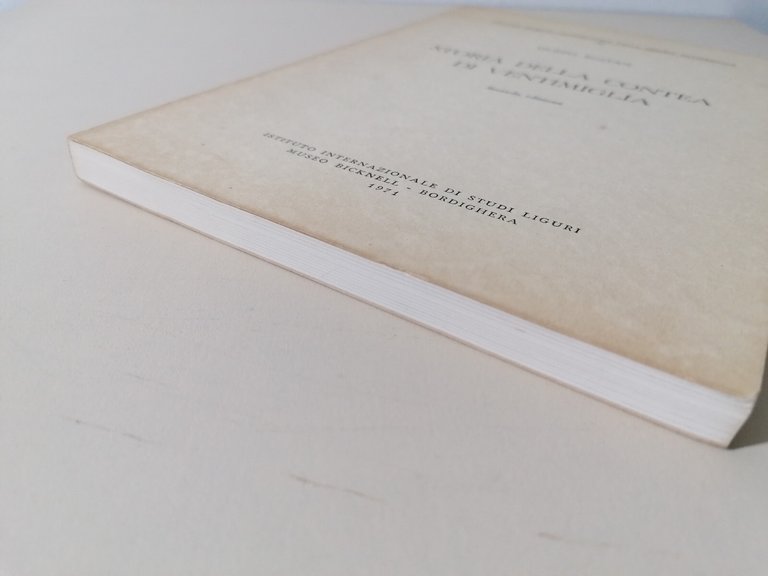 Storia Della Contea Di Ventimiglia Libro FIlippo Rostan 1971 Seconda …