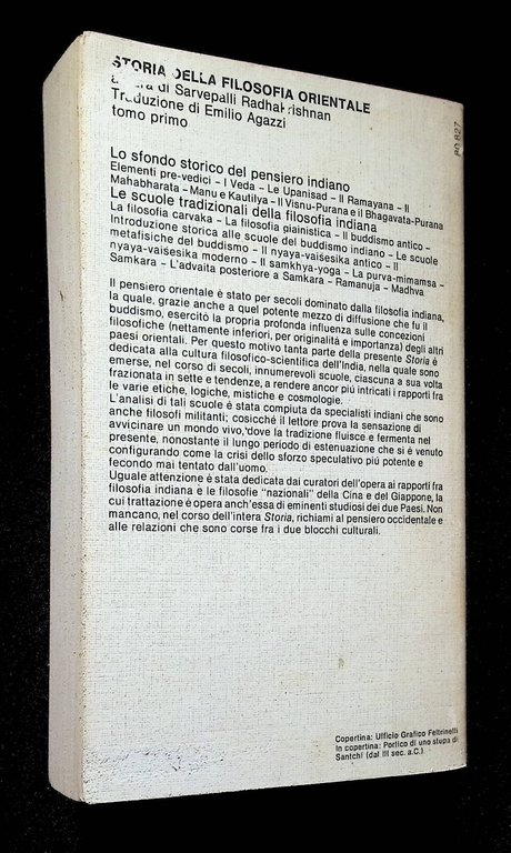 Storia Della Filosofia Orientale Tomo Primo Sarvepalli Radhakrishnan Feltrinelli