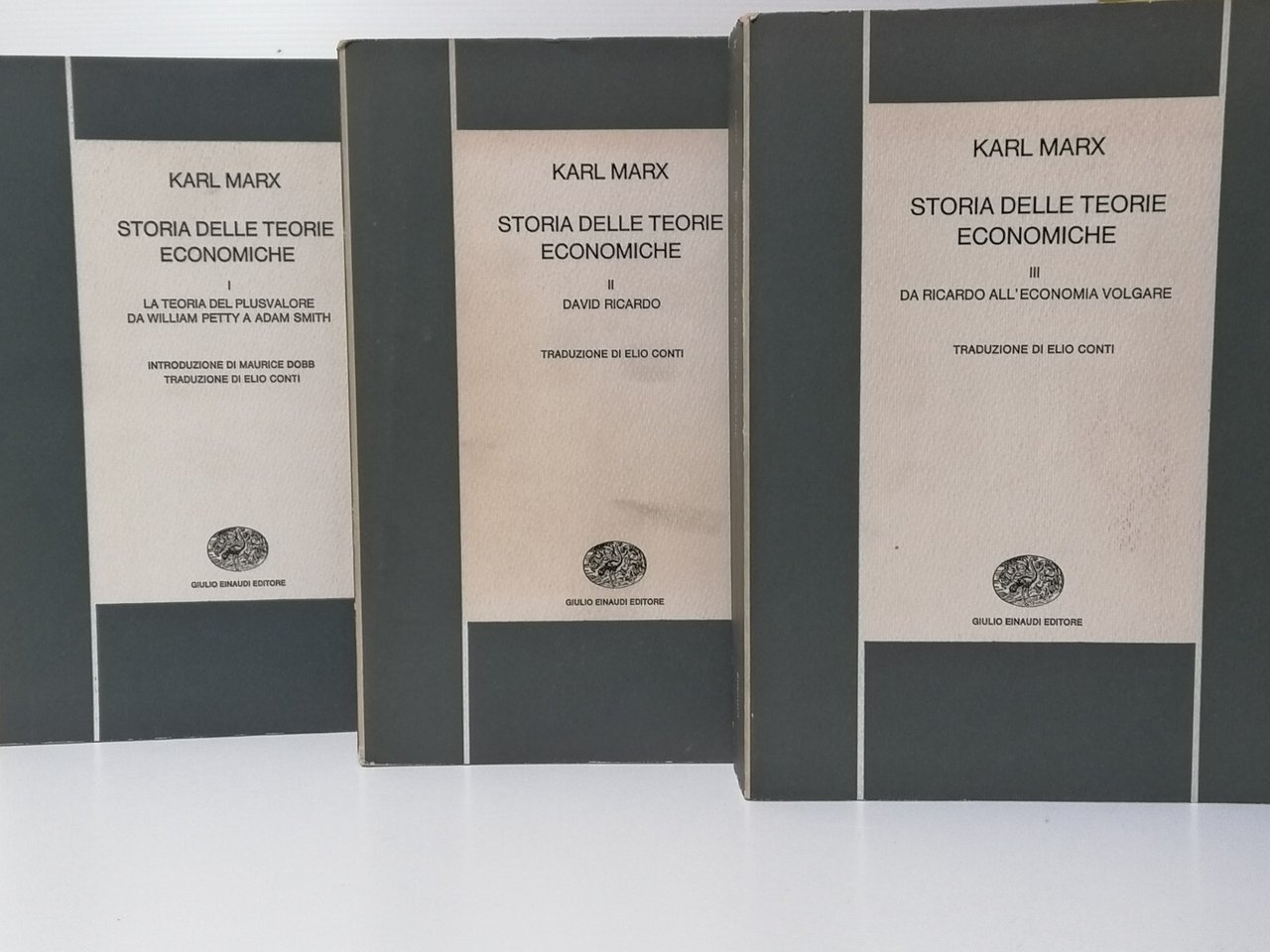 Storia Delle Teorie Economiche Libro Karl Marx 3 Volumi Einaudi …