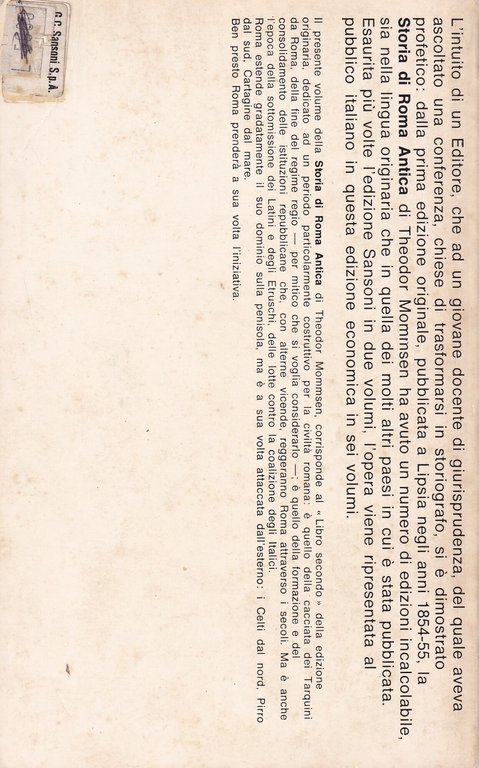 Storia di Roma Antica Libro II