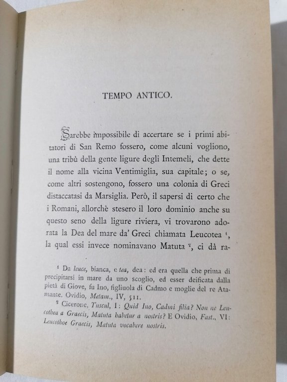 Storia Di Sanremo Libro Raffaele Andreoli Arnaldo Forni Ristampa 1984