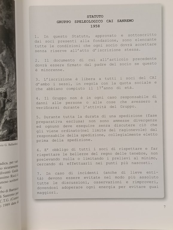 Storia di Speleologia Sanremasca | Immagine Gallery 8