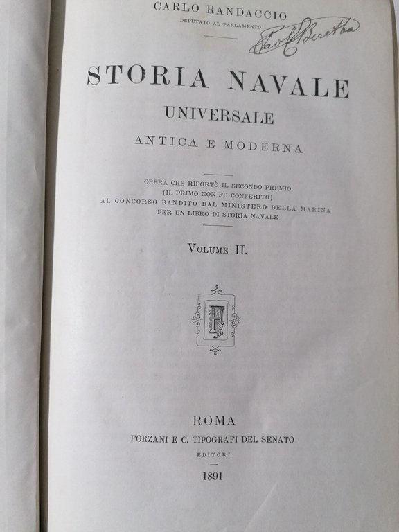 Storia Navale Universale Antica e Moderna