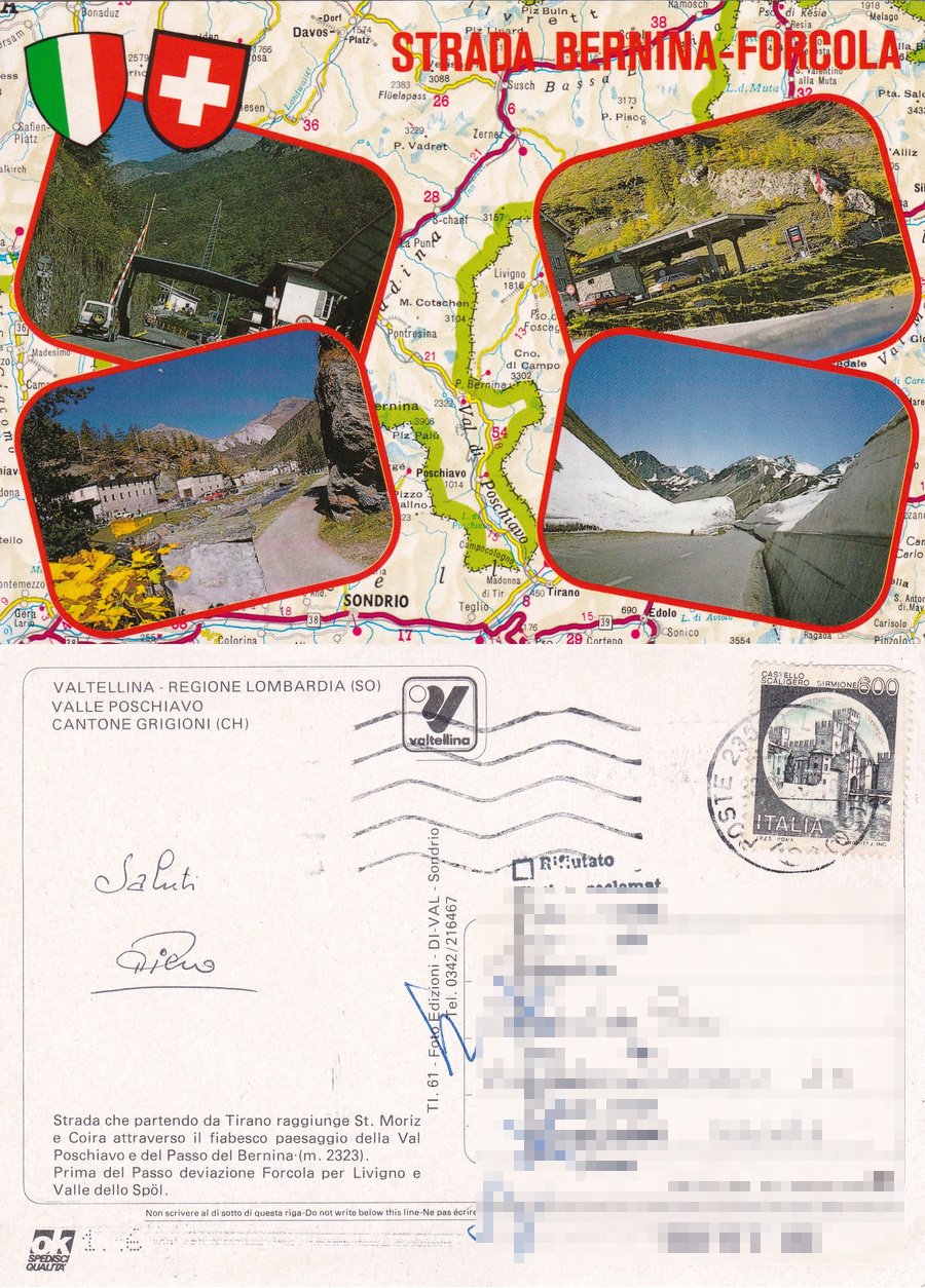 Strada Bernona-Forcola. Viaggiata | Immagine principale