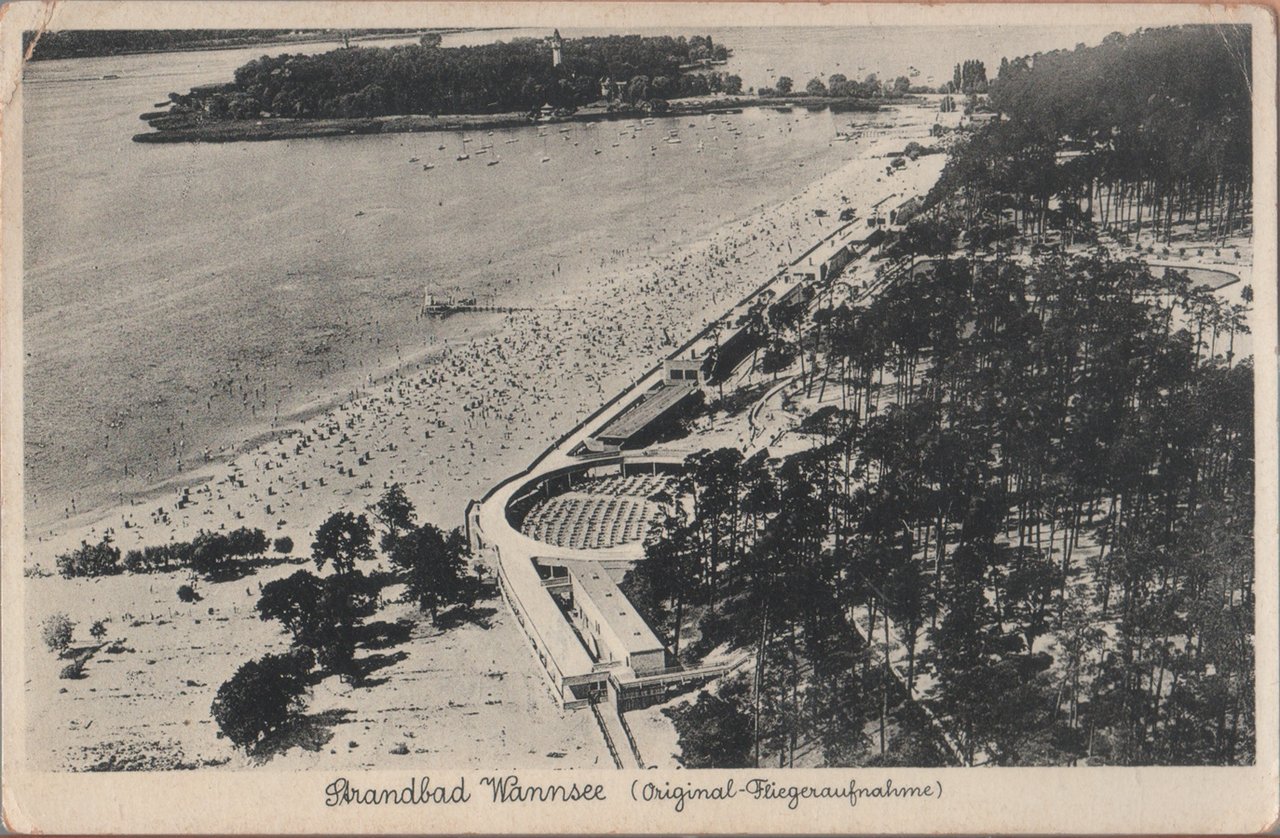 Strandbad Wannsee (Original-Fliegeraufnahme). Non viaggiata | Immagine principale