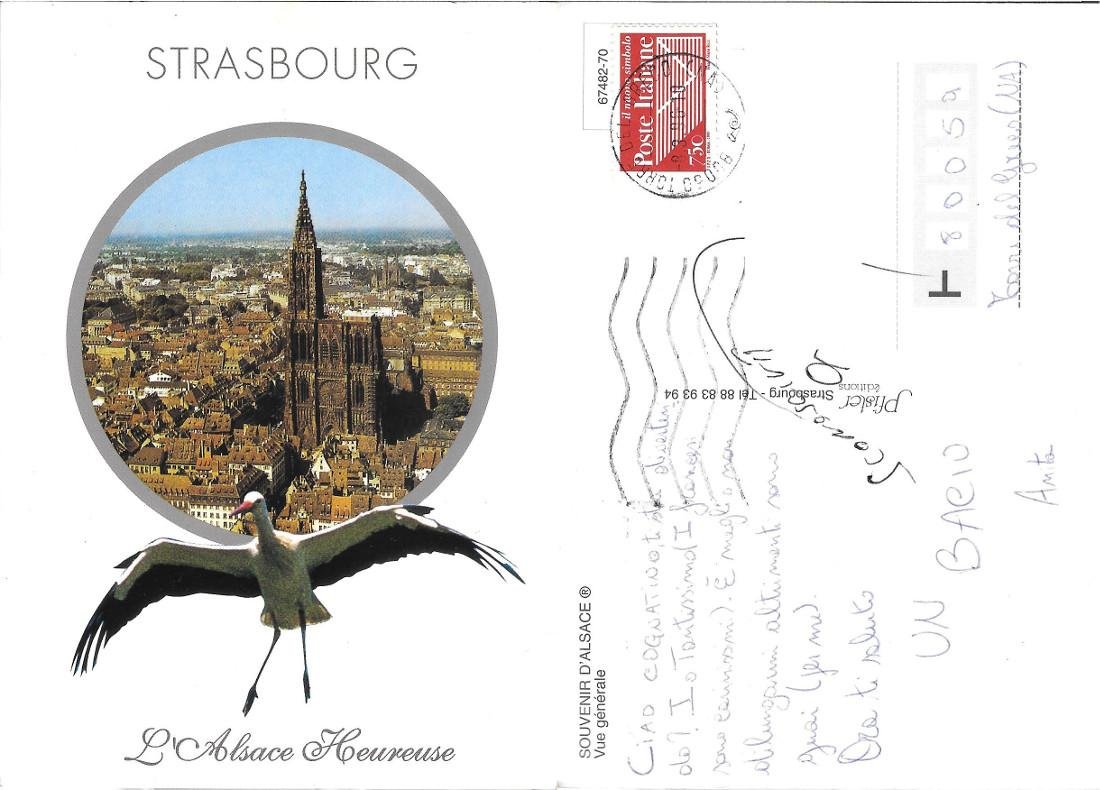 Strasbourg. L'Alsace Heureuse. Viaggiata 1996 | Immagine principale