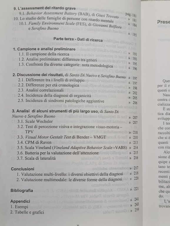 Strumenti psicodiagnostici per il ritardo mentale