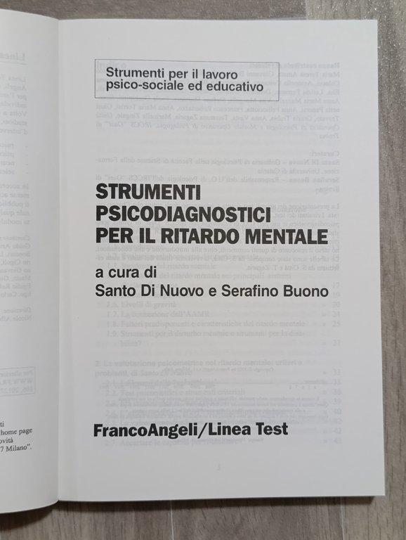 Strumenti psicodiagnostici per il ritardo mentale
