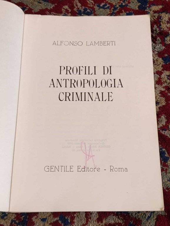 Studi di Antropologia Criminale | Immagine Gallery 8