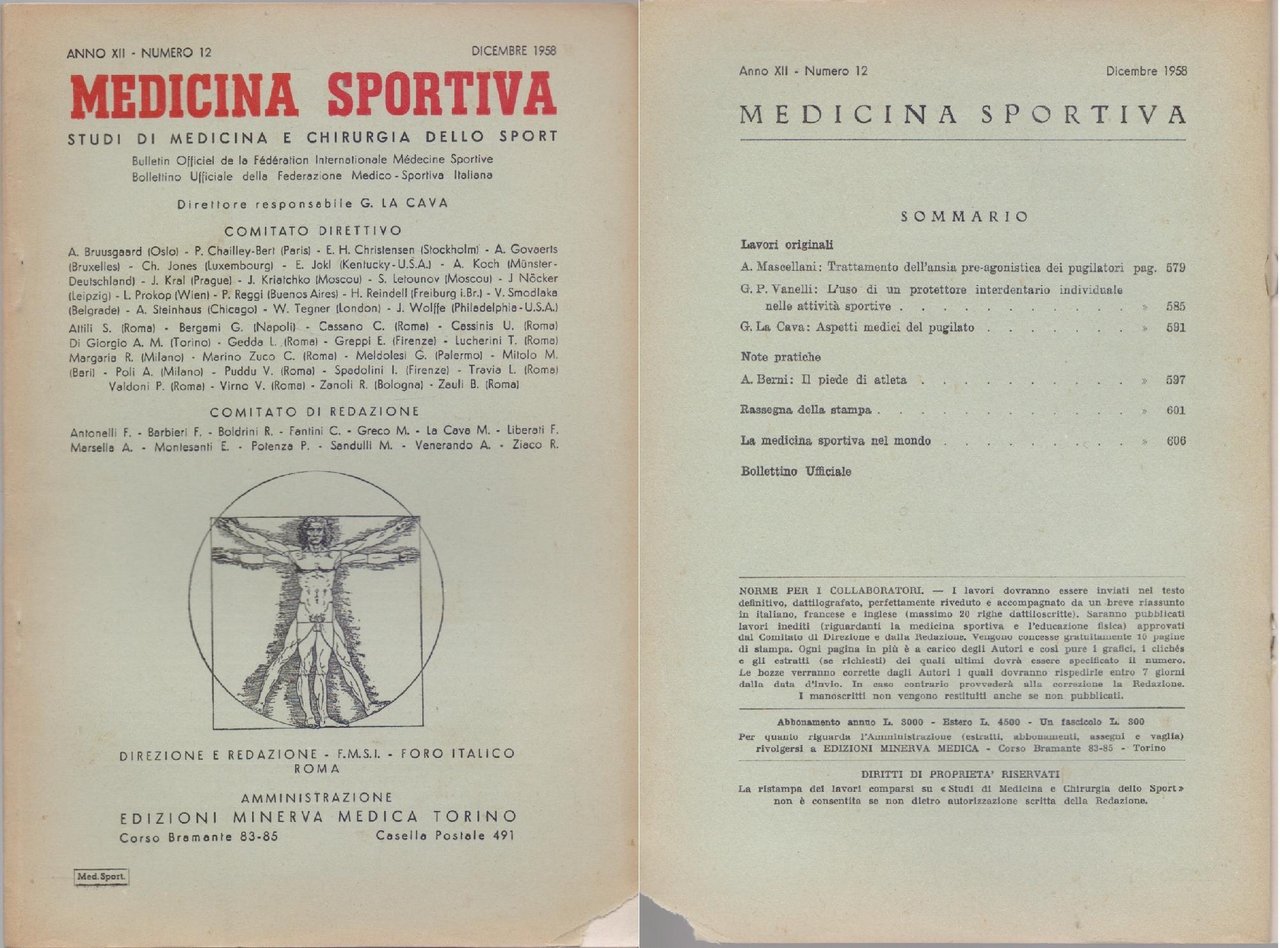 Studi di Medicina e Chirurgia dello Sport Anno XII Numero … | Immagine principale