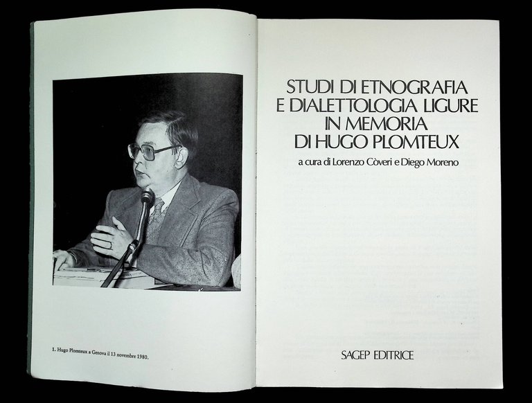 Studi etnografia e dialettologia ligure in memoria di Hugo Plomteux