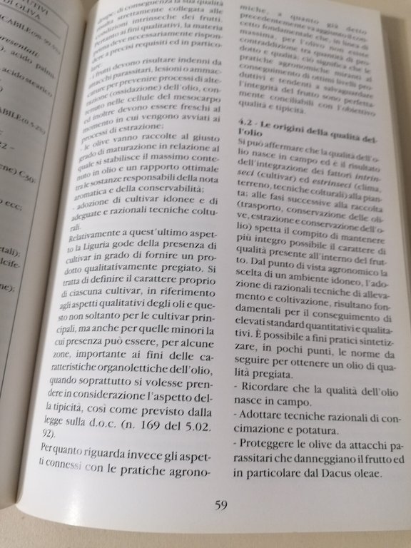 Studio Sulla Ristrutturazione Dell'Olivicoltura Ligure