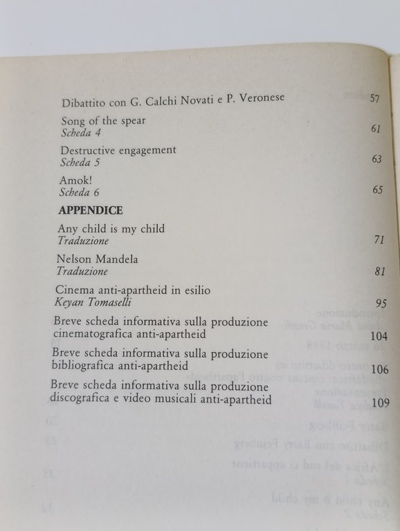 Sudafrica: cinema contro l'apartheid