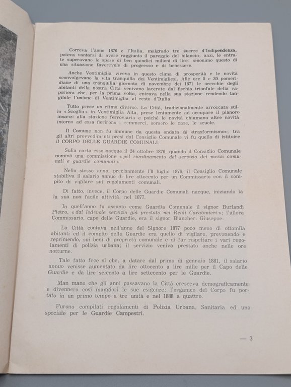 Sunto Storico del Corpo di Polizia Municipale della Città di …