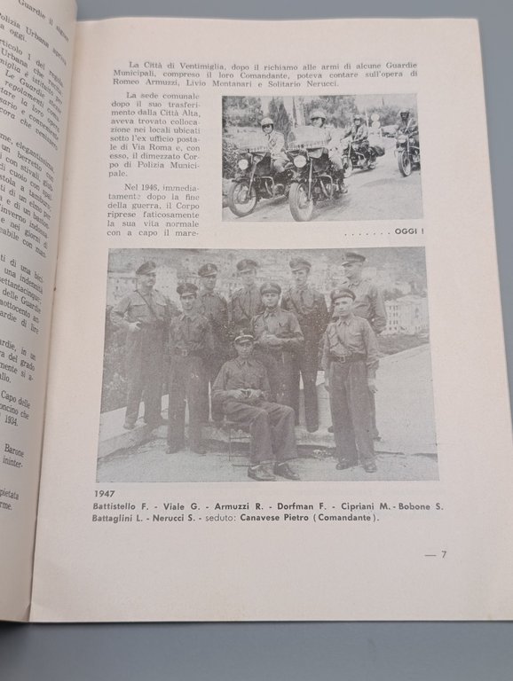 Sunto Storico del Corpo di Polizia Municipale della Città di …