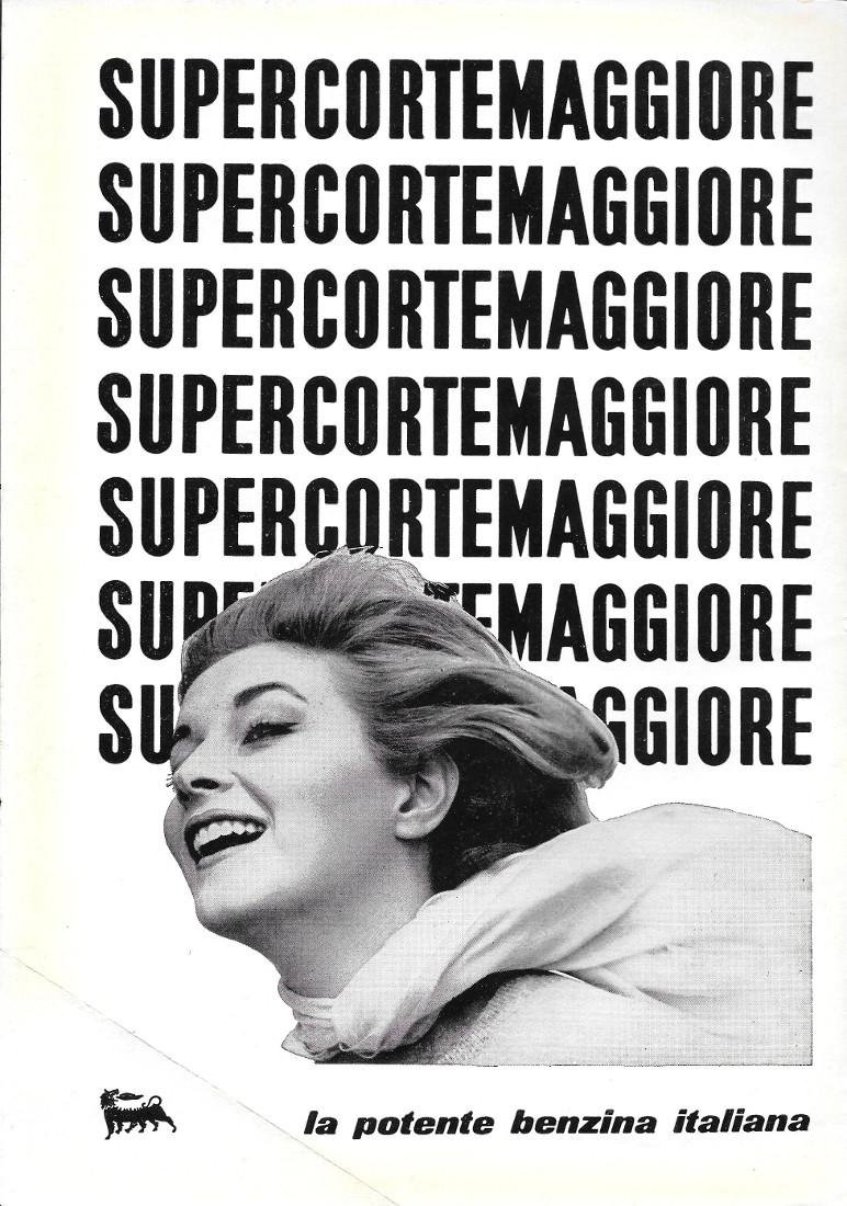 Supercortemaggiore la potente benzina italiana. Advertising 1963 | Immagine principale