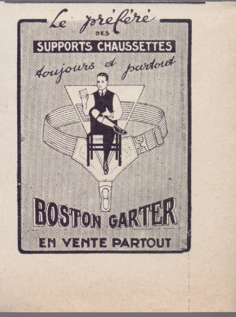 Support chaussettes Boston Garter. Advertising 1926 | Immagine principale